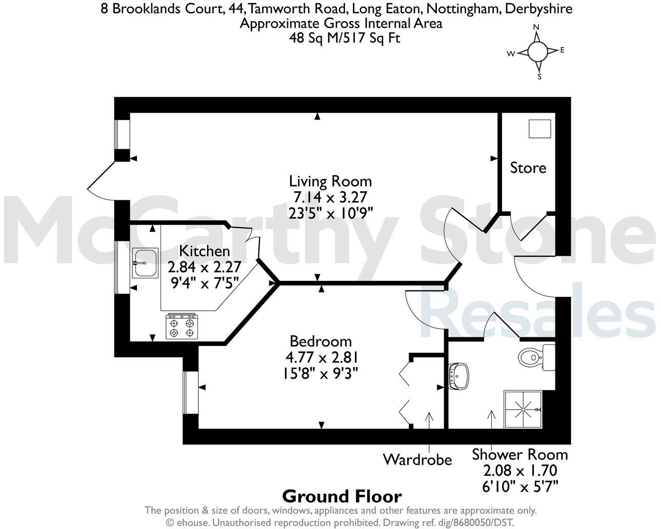 Brooklands Court, Tamworth Road, Long Eaton, Nottingham floorplan