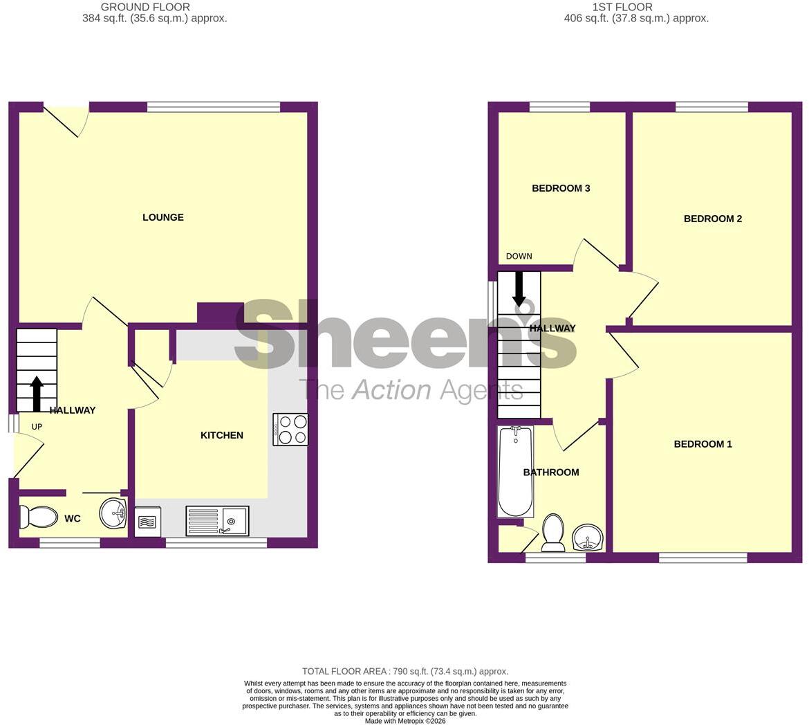 Falcon Way, Great Clacton, Essex floorplan