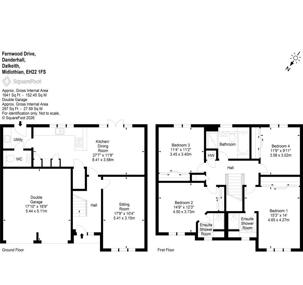 45 Fernwood Drive, Danderhall, EH22 1FS floorplan