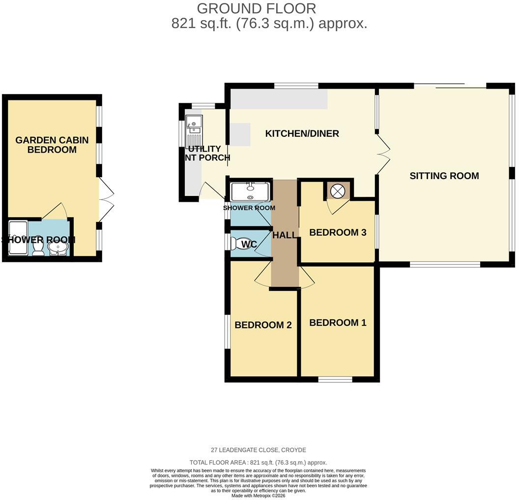 Leadengate Close, Croyde floorplan