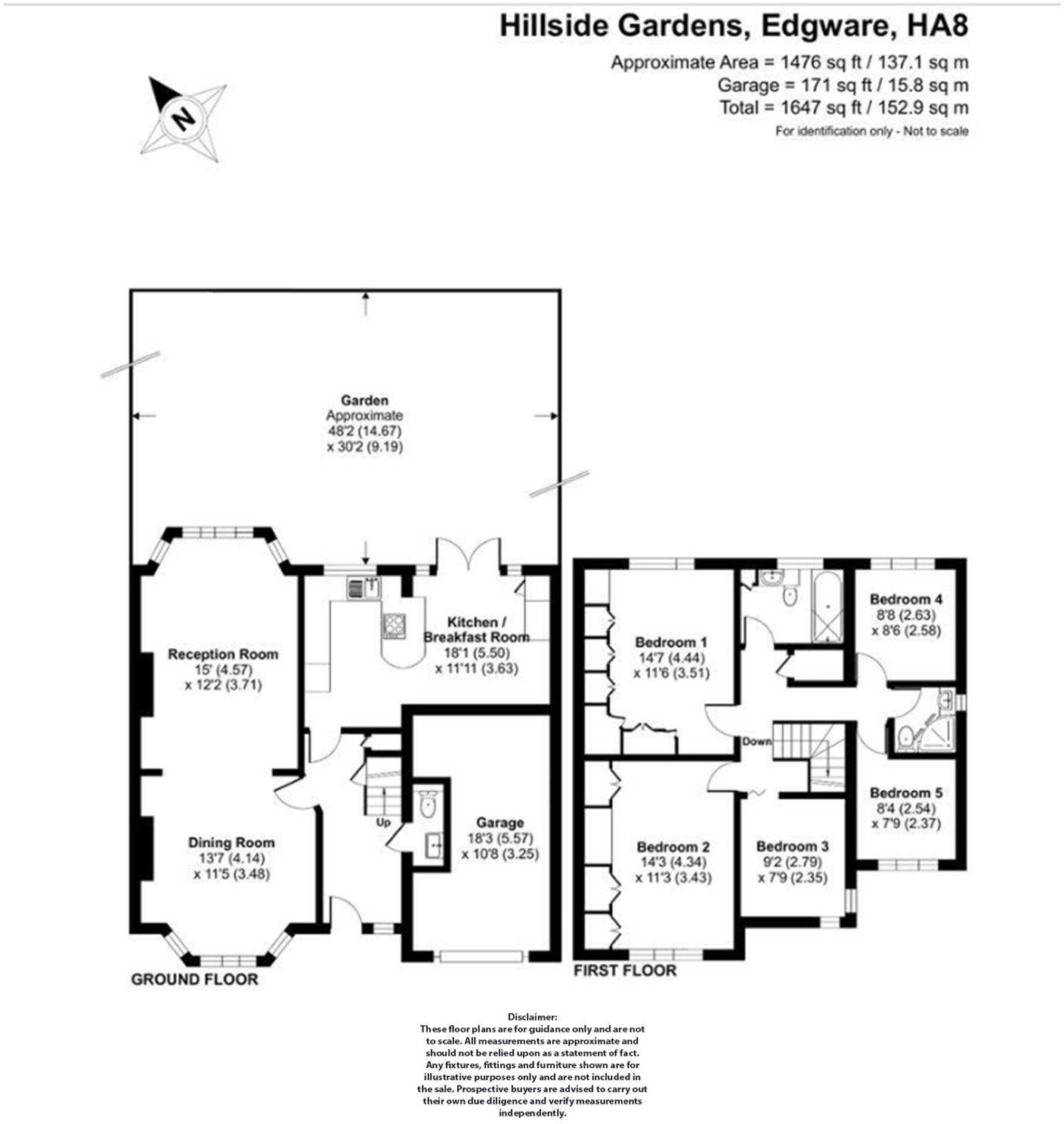 Hillside Gardens, Edgware, HA8 floorplan