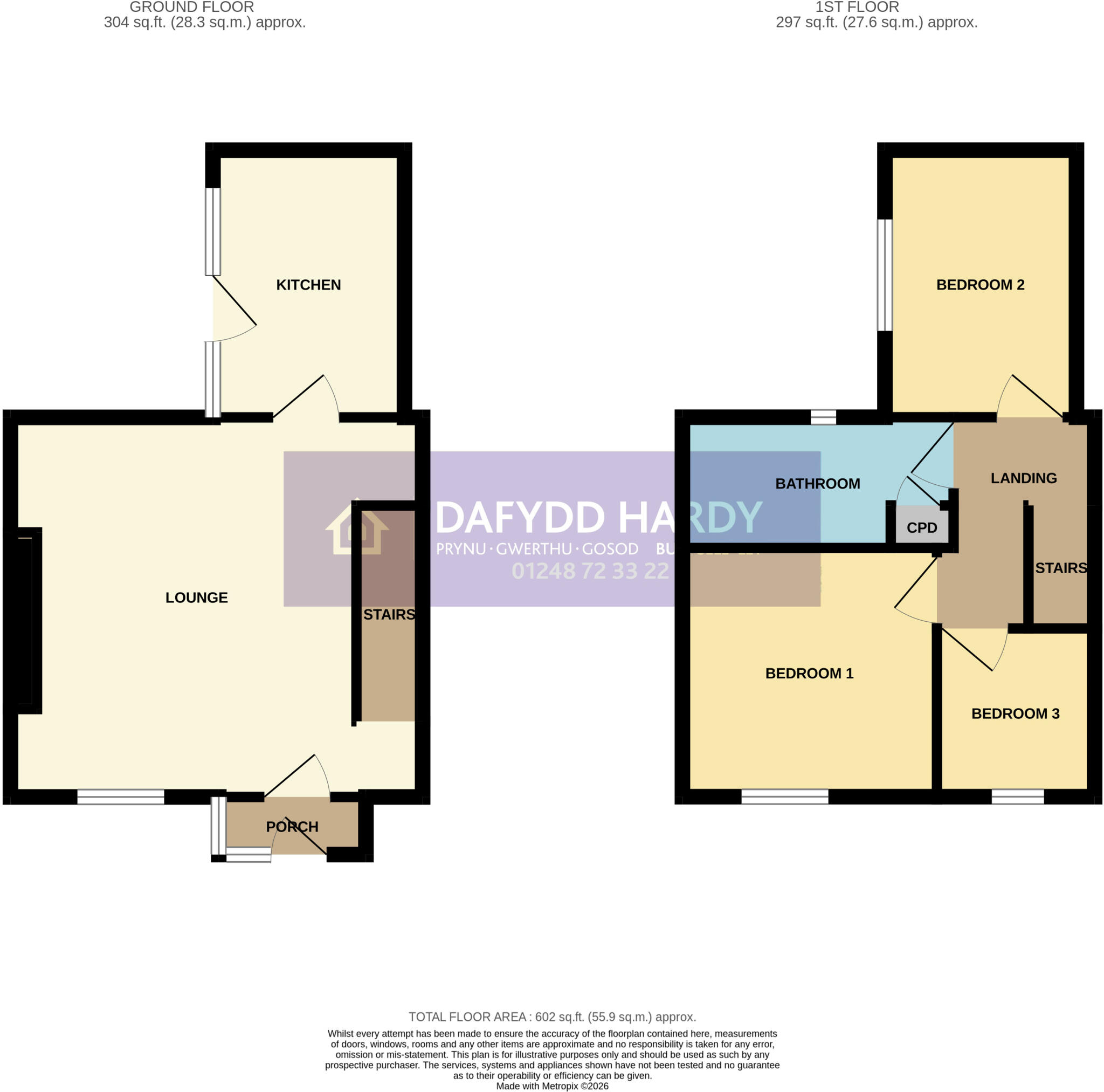 Bethel, Caernarfon, Gwynedd, LL55 floorplan