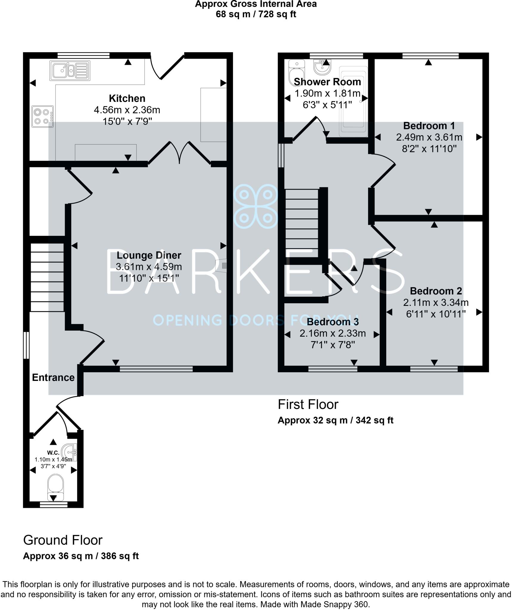 Cedar Close, Bradford 4 floorplan