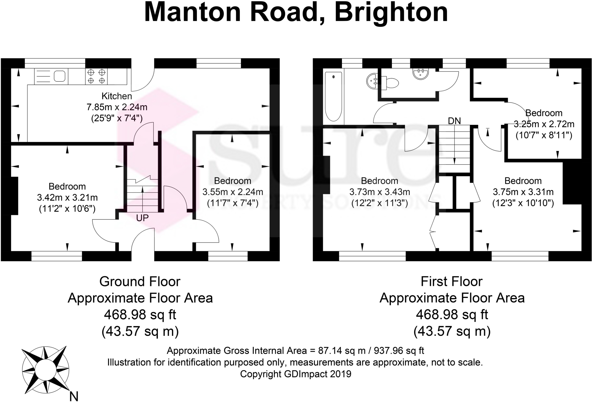 Manton Road, Lower Bevendean, Brighton floorplan
