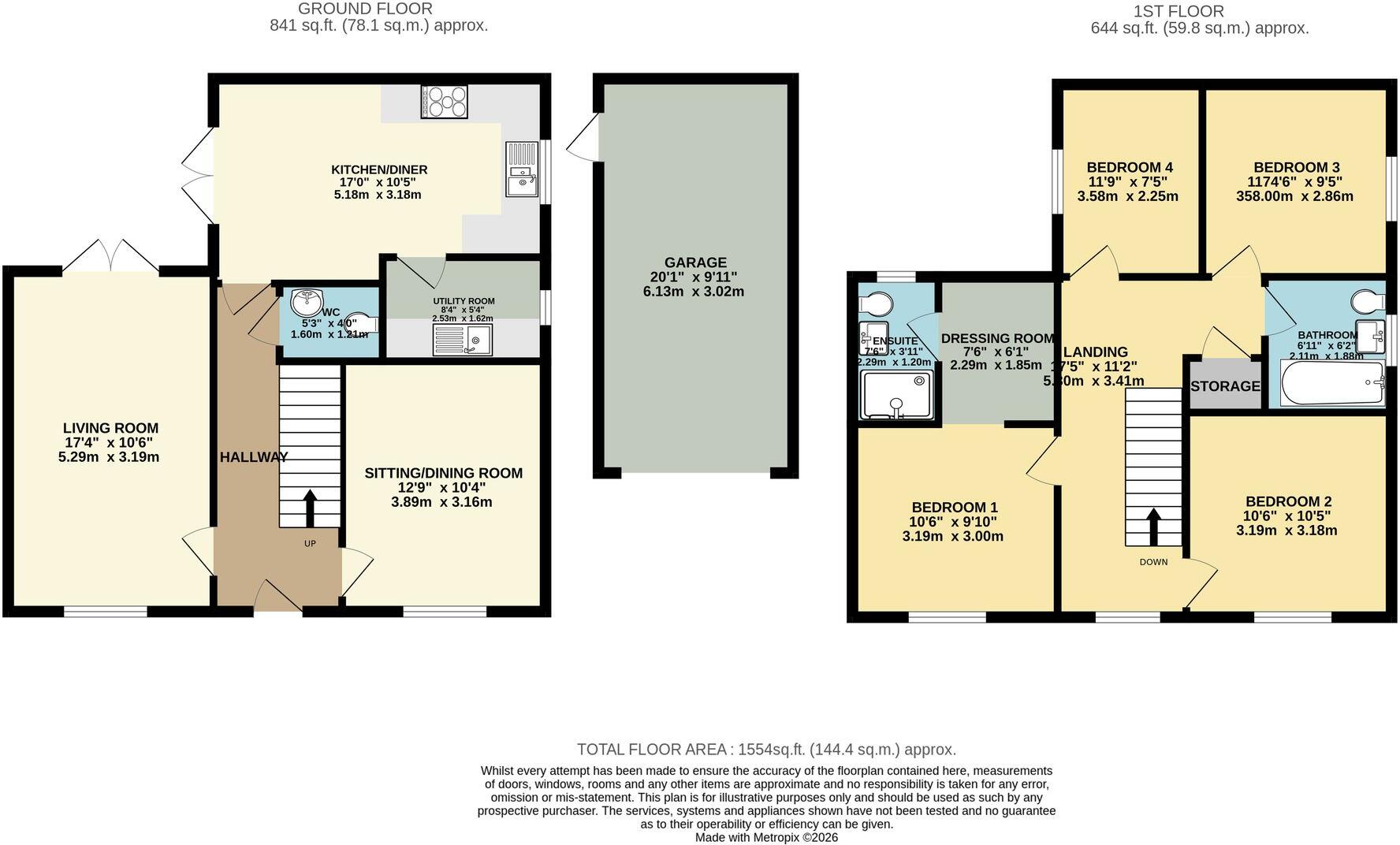 6, Simpson Way, Shrewsbury, SY2 floorplan