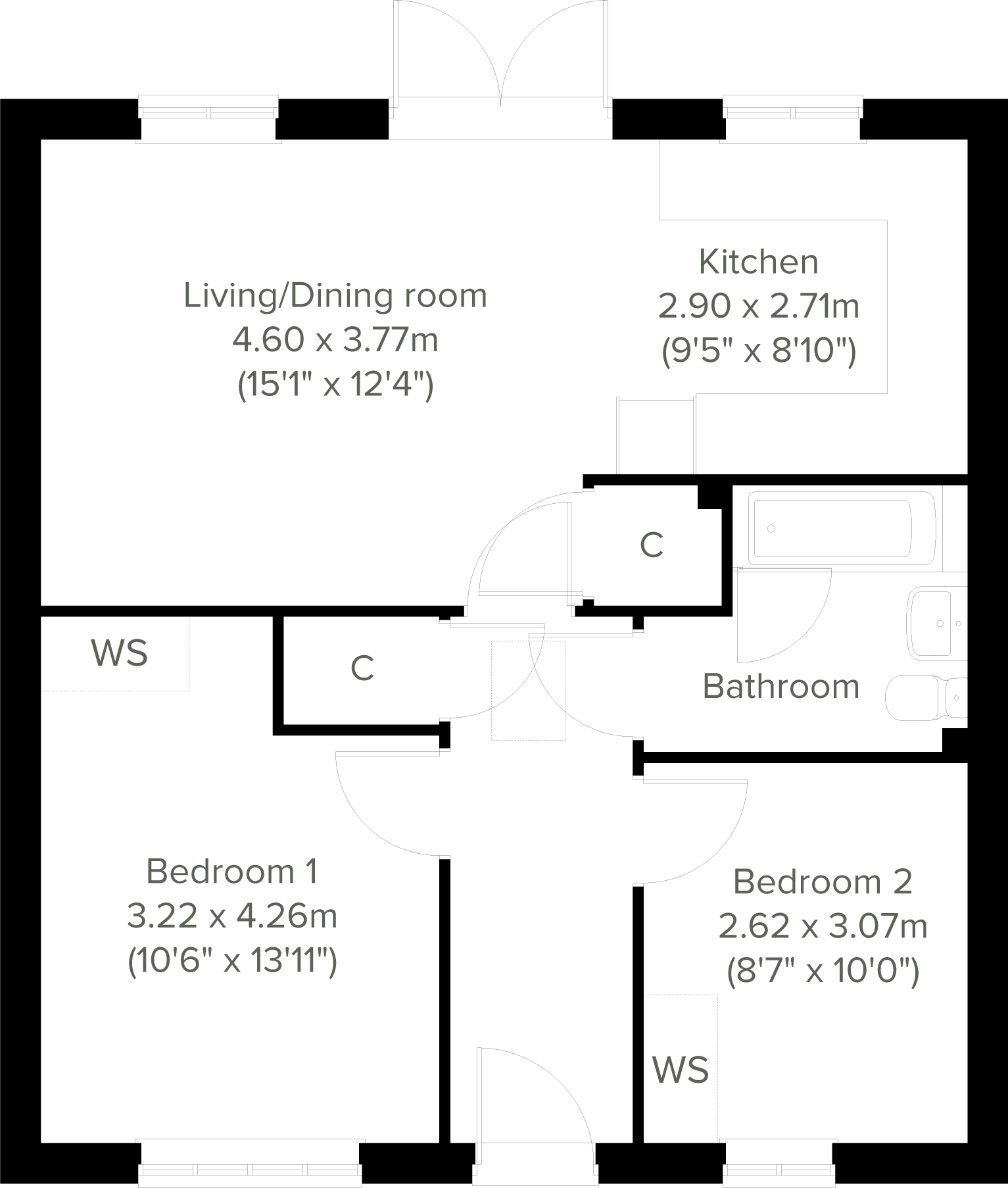 High West Road, 
Crook, 
County Durham, 
DL15 9NS floorplan