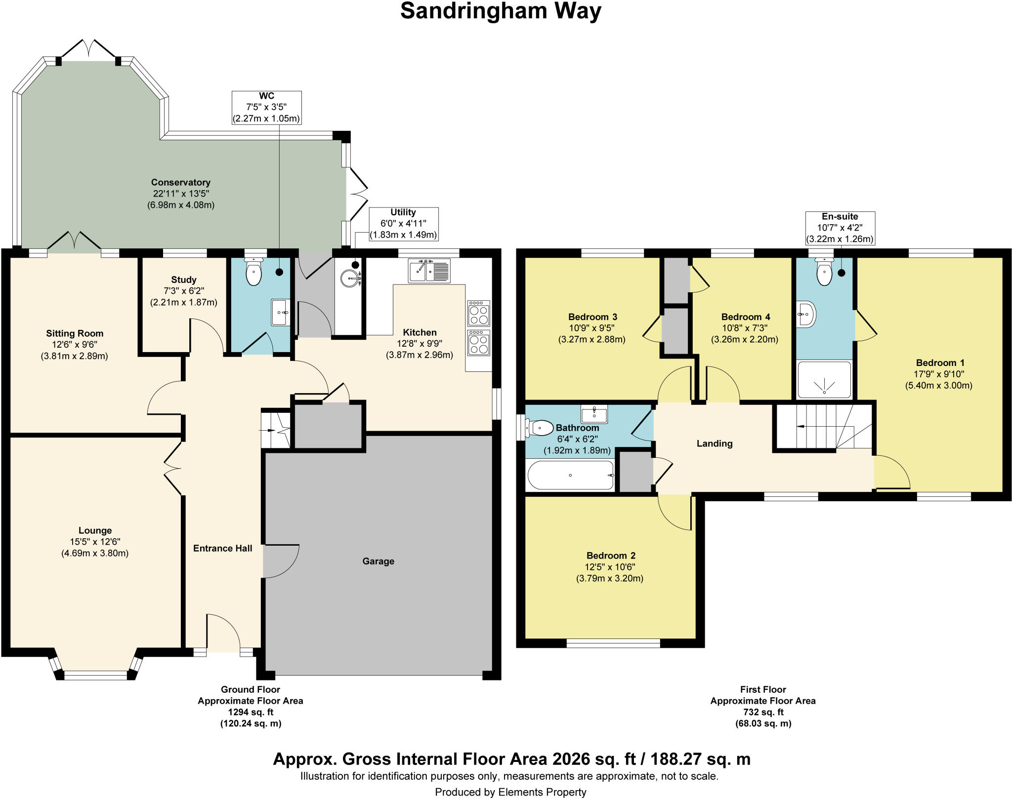 Sandringham Way, Cottam, Preston PR4 0JE floorplan