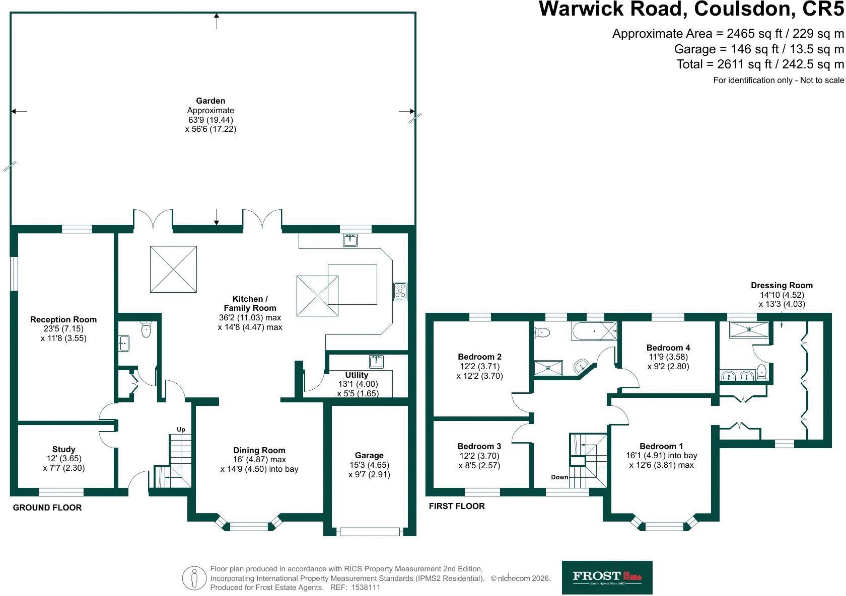 Warwick Road, Coulsdon floorplan