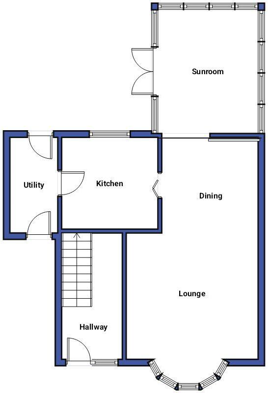 Oaklands, Swalwell floorplan