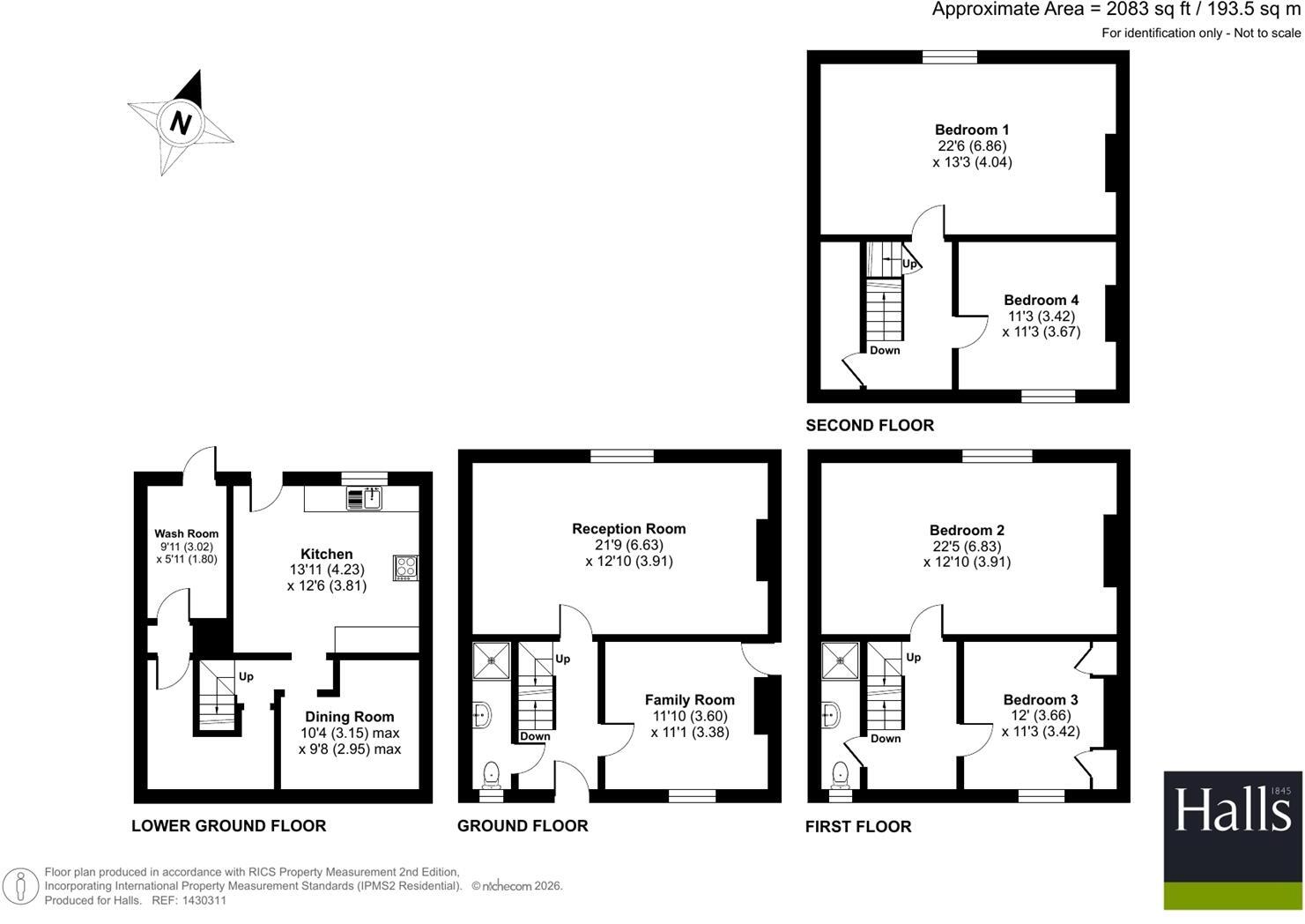 5 Upper Linney, Ludlow, SY8 1EF floorplan