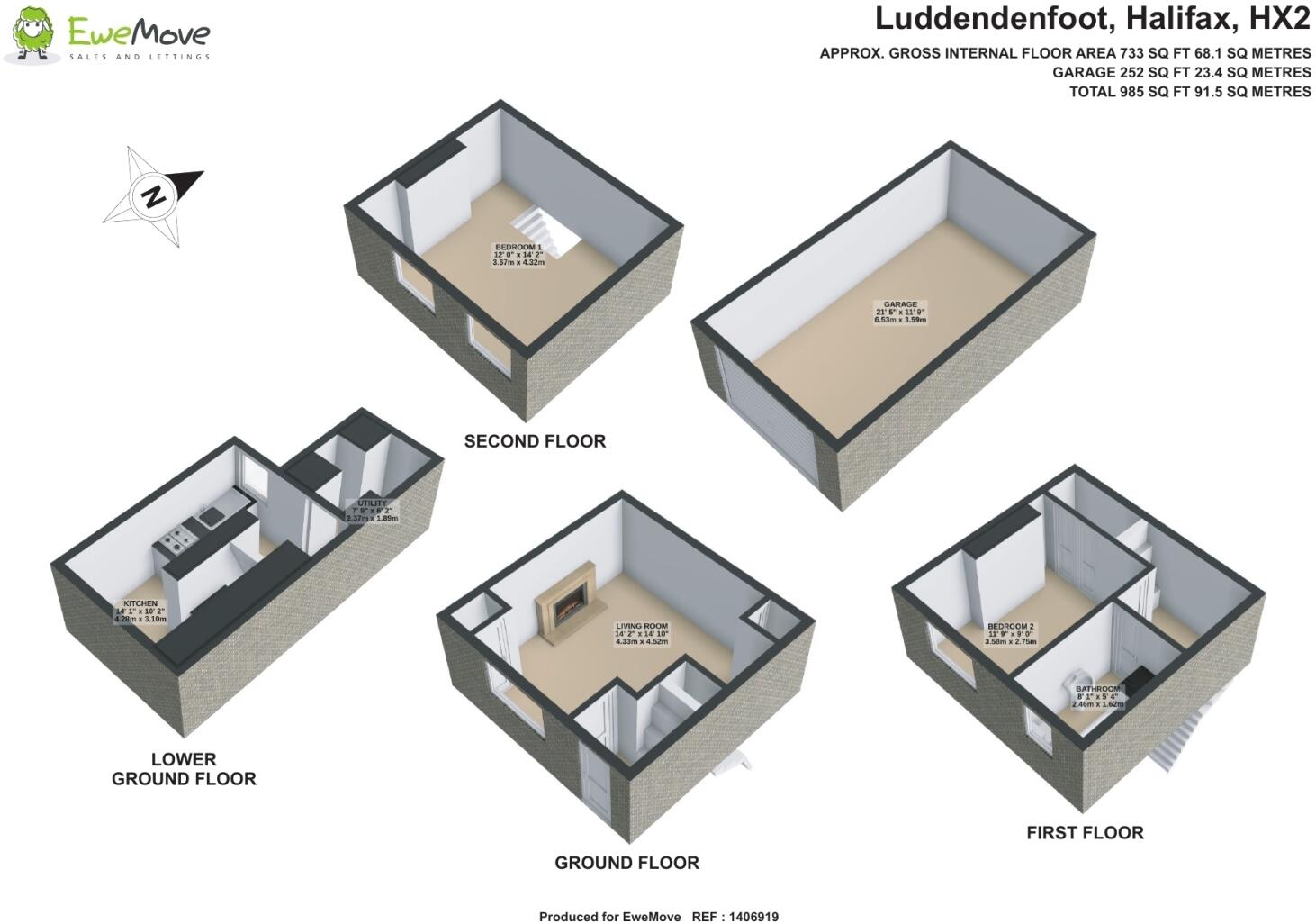 Bank View, Luddendenfoot floorplan