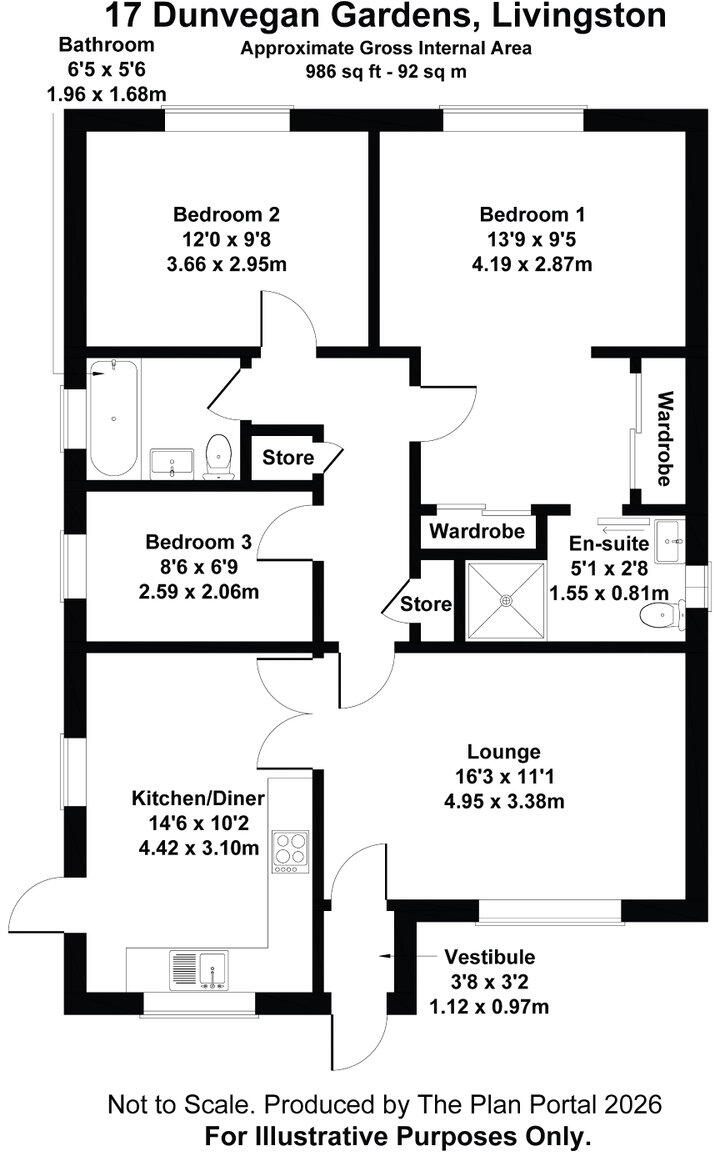 17 Dunvegan Gardens, Bellsquarry, West Lothian, EH54 9ER floorplan