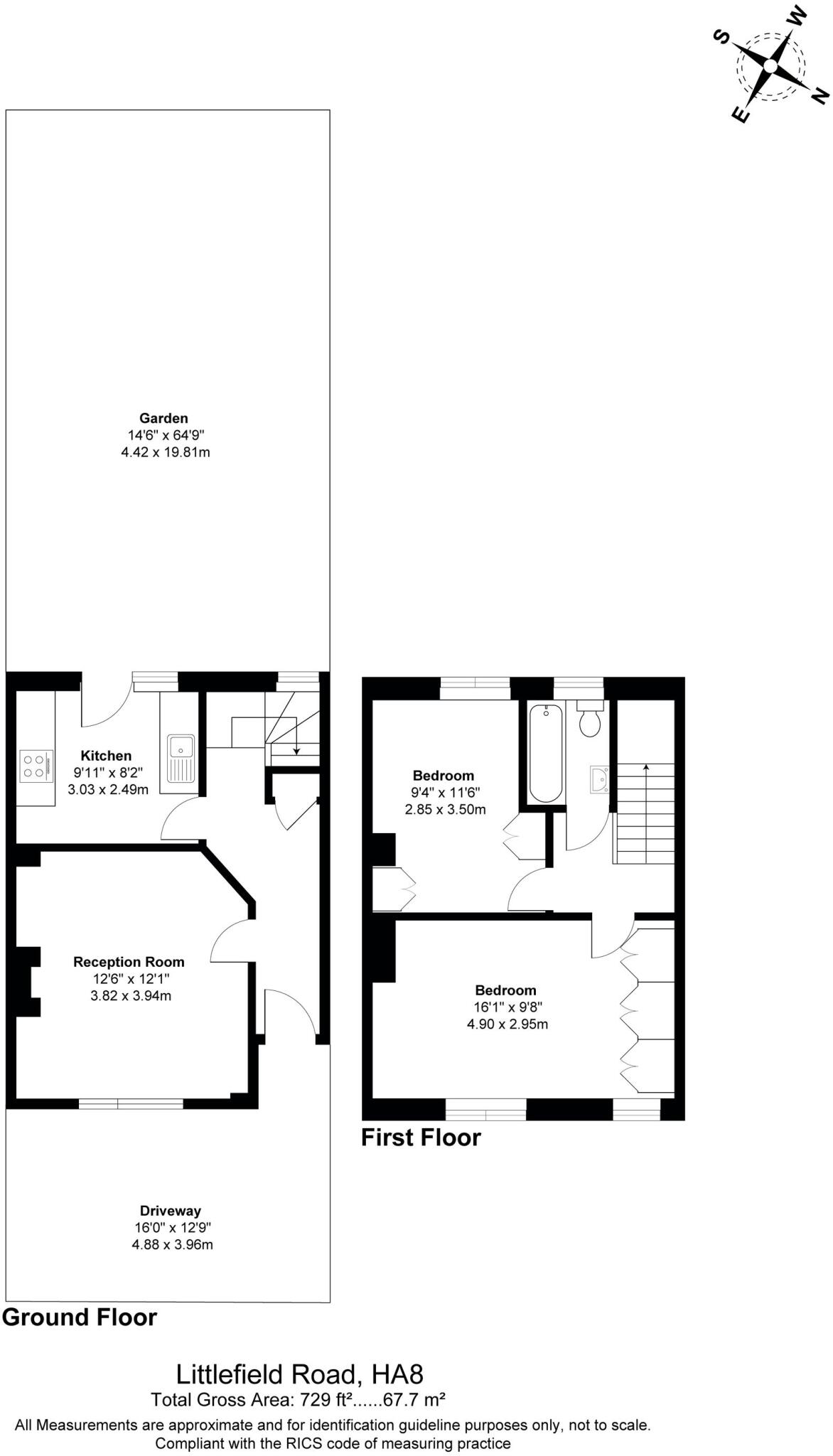 Littlefield Road, Edgware, HA8 floorplan