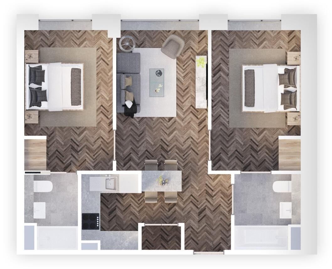 Fully Managed High Yield Property – 6% Rental Yields | City Skyline Investment floorplan