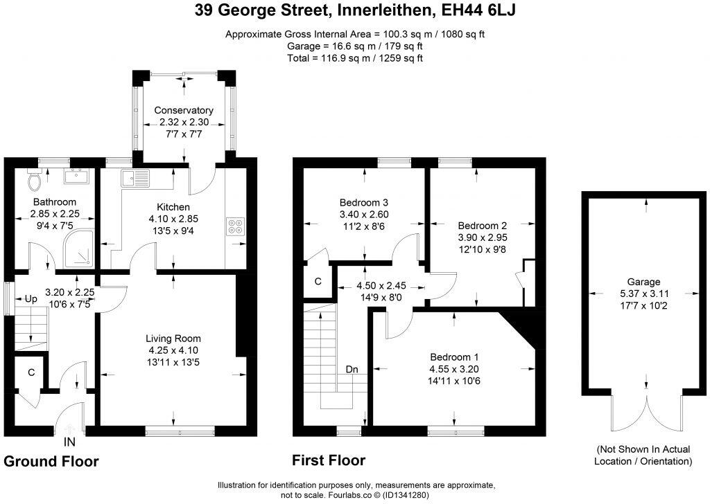 39 George Street, Innerleithen, EH44 6LJ floorplan