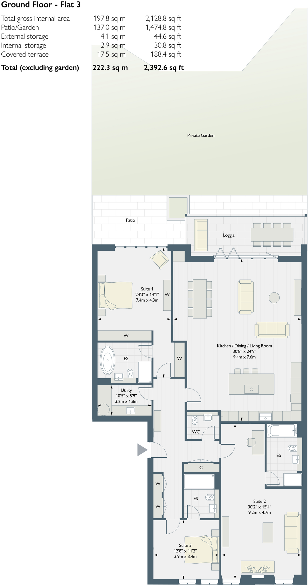 Copsem Manor, Oxshott KT10 floorplan