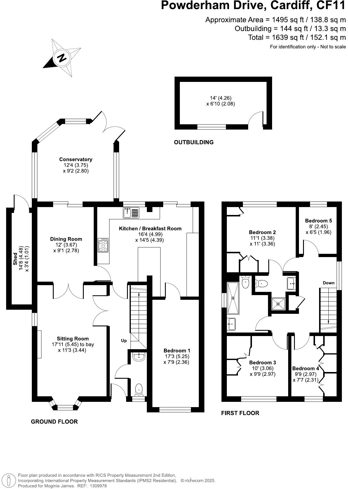 Powderham Drive, Cardiff floorplan