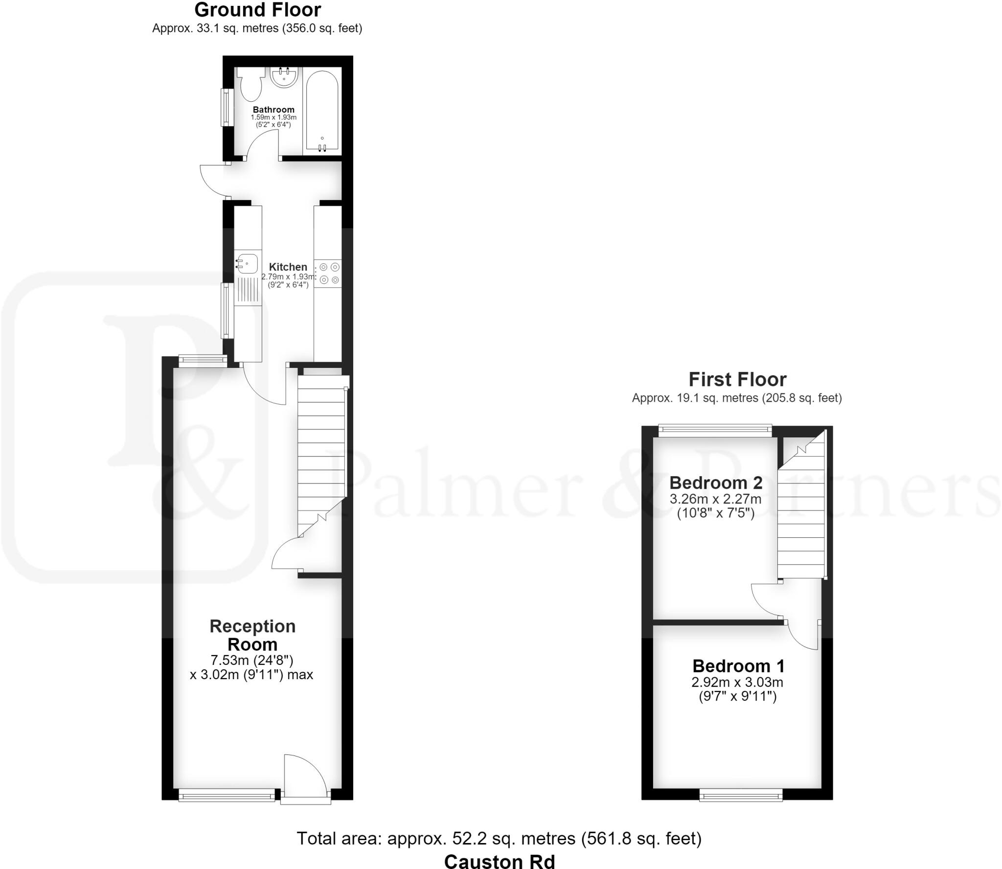 Causton Road, Colchester, Essex, CO1 floorplan
