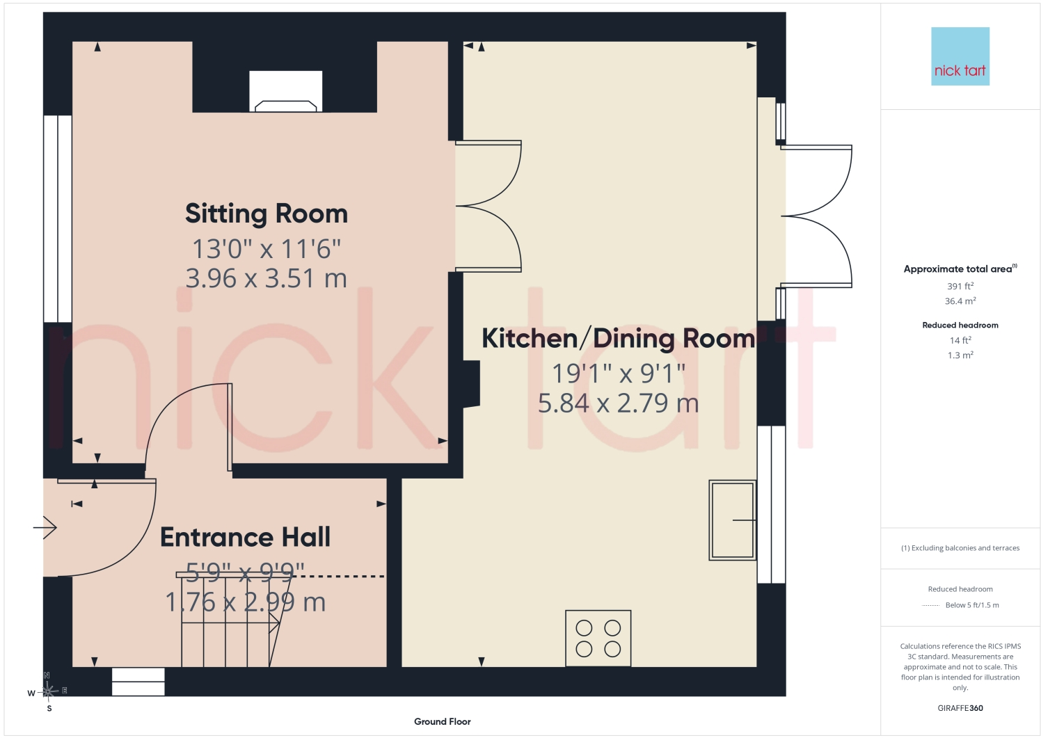 21 Hallcroft Gardens, Newport floorplan