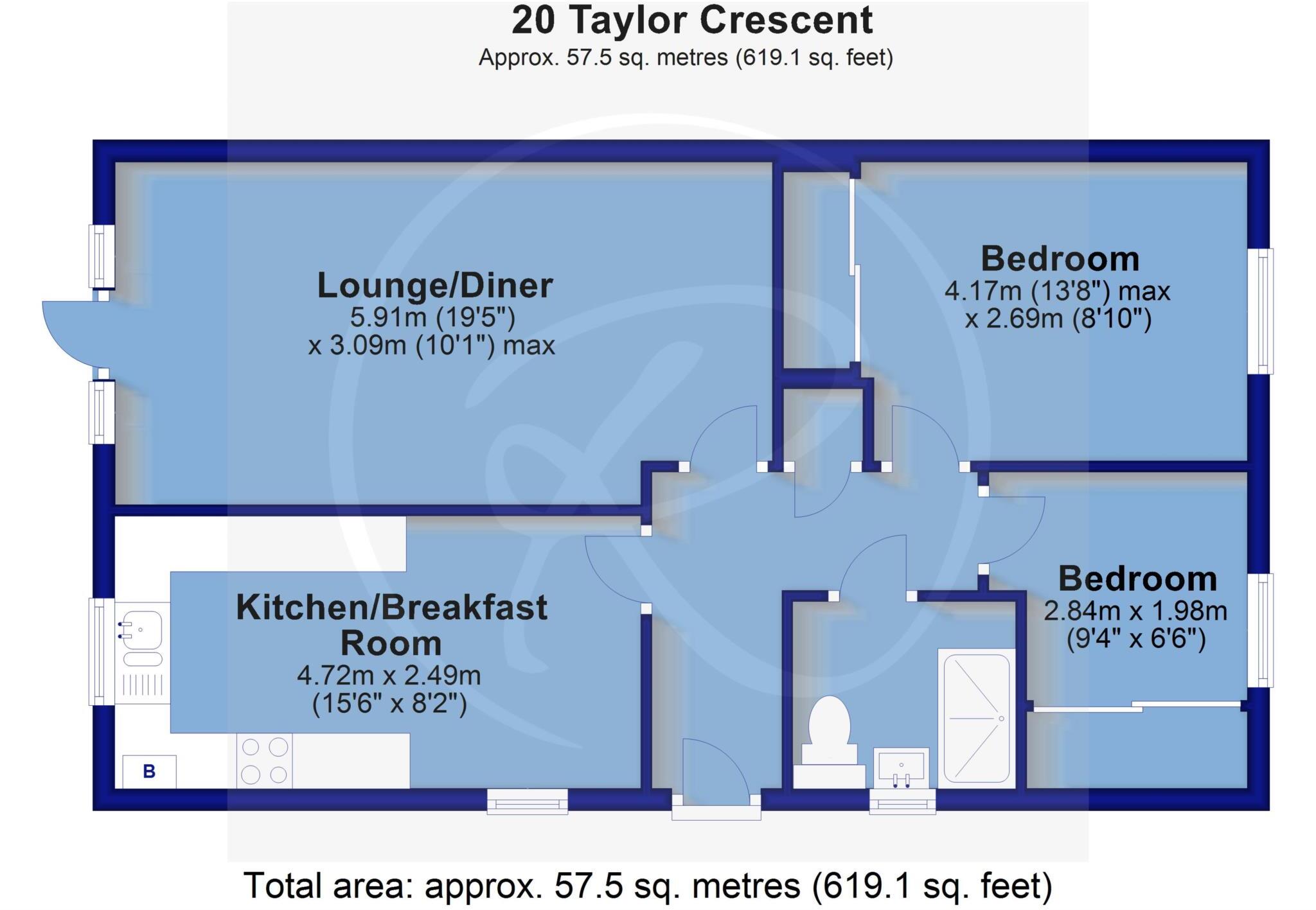 Taylor Crescent, Westward Ho! floorplan