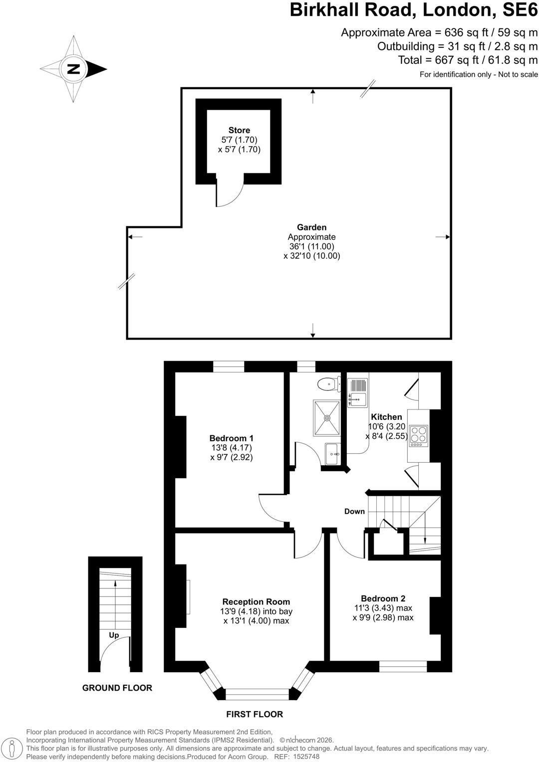 Birkhall Road, London floorplan