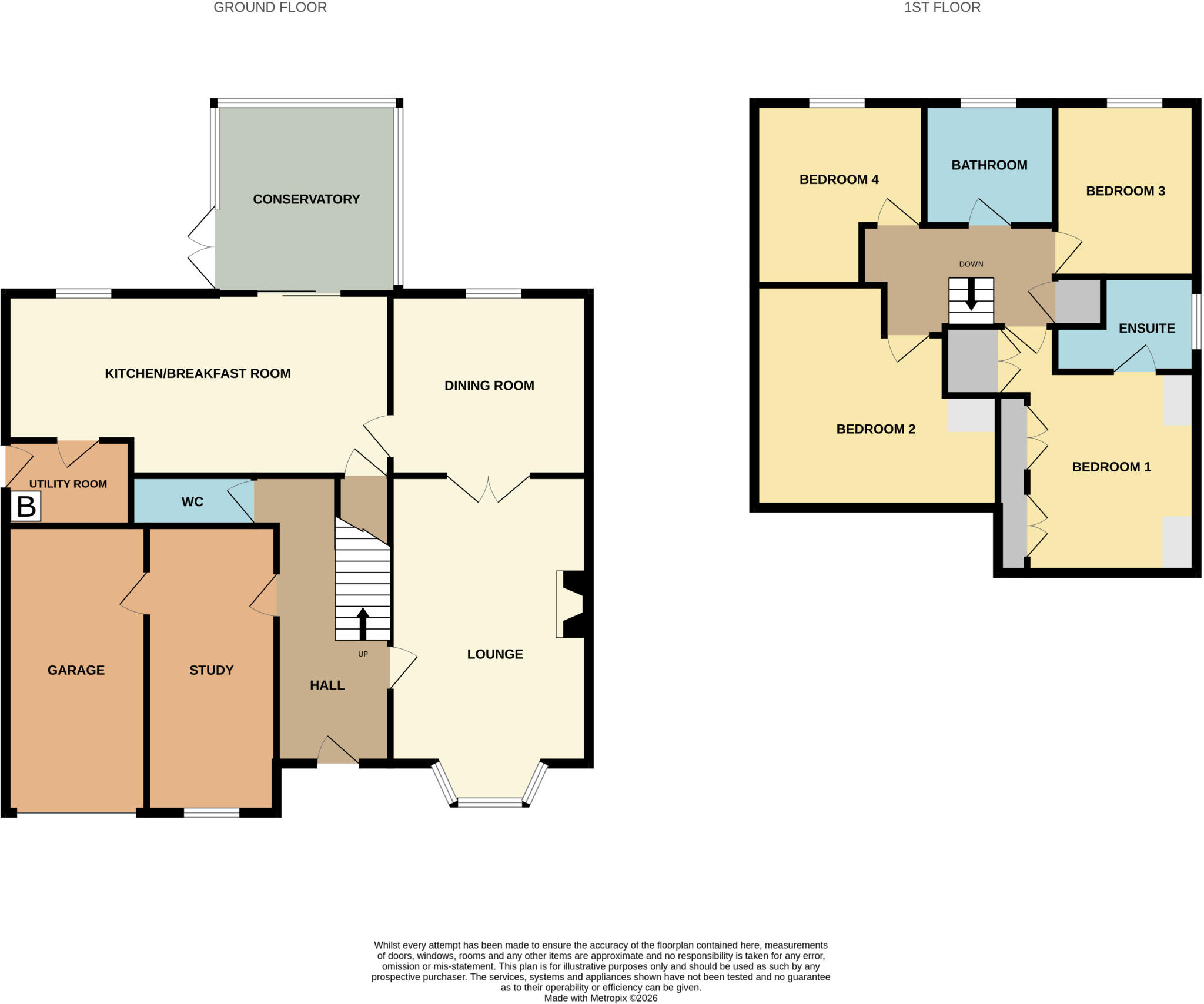 Johnson Close, East Brent, Somerset, TA9 floorplan