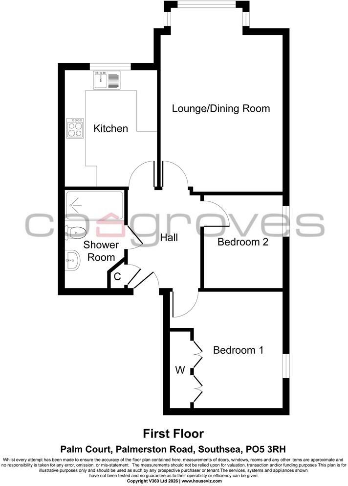 Palmerston Road, Southsea floorplan