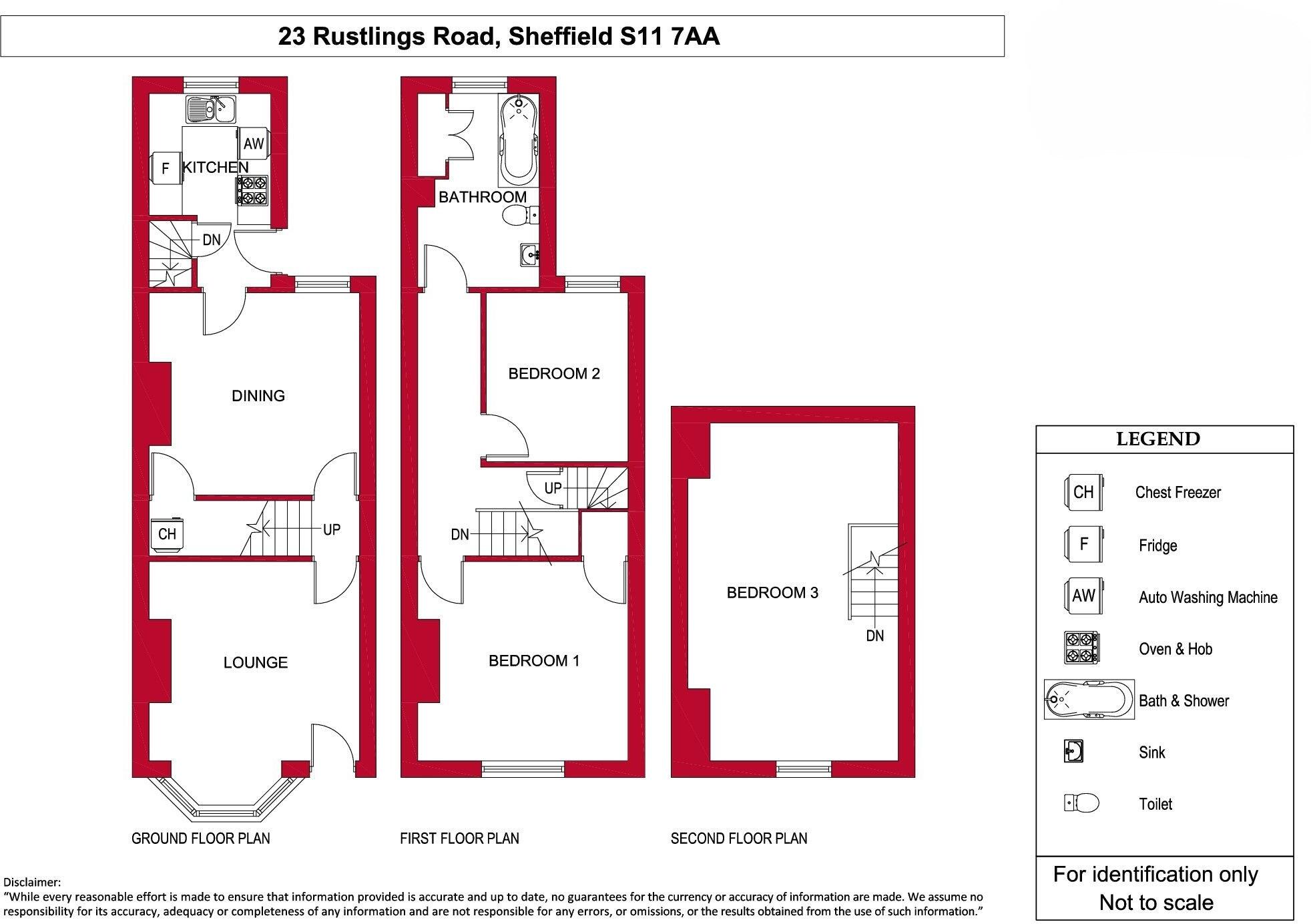 23 Rustlings Road, Hunters Bar floorplan