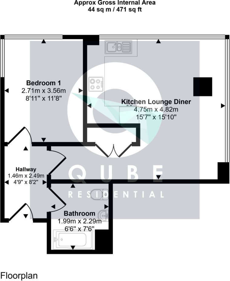 7 Tithebarn Street, Liverpool, Merseyside, L2 2AA floorplan