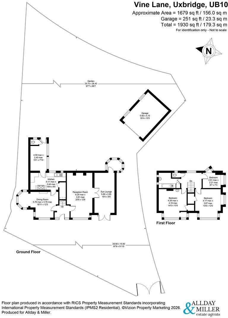 Vine Lane, Hillingdon floorplan
