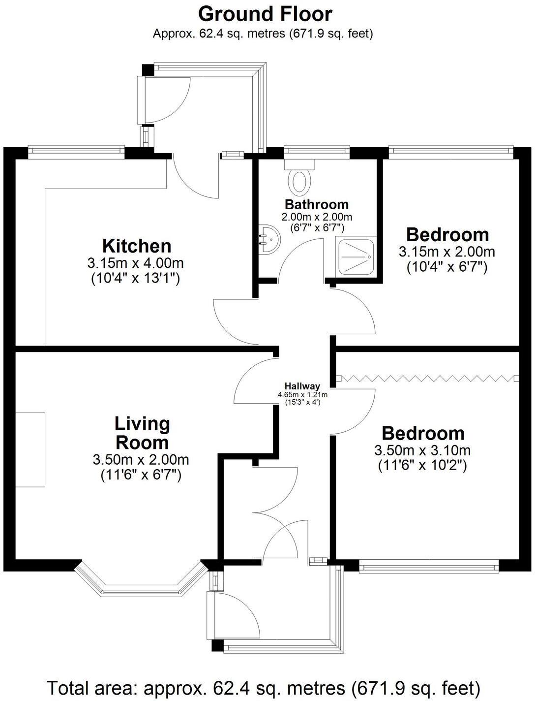 Green Avenue, Davenham, CW9 floorplan