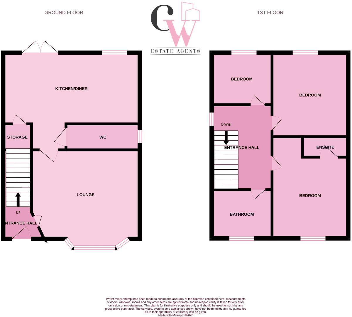 Flanders Crescent, Winsford floorplan