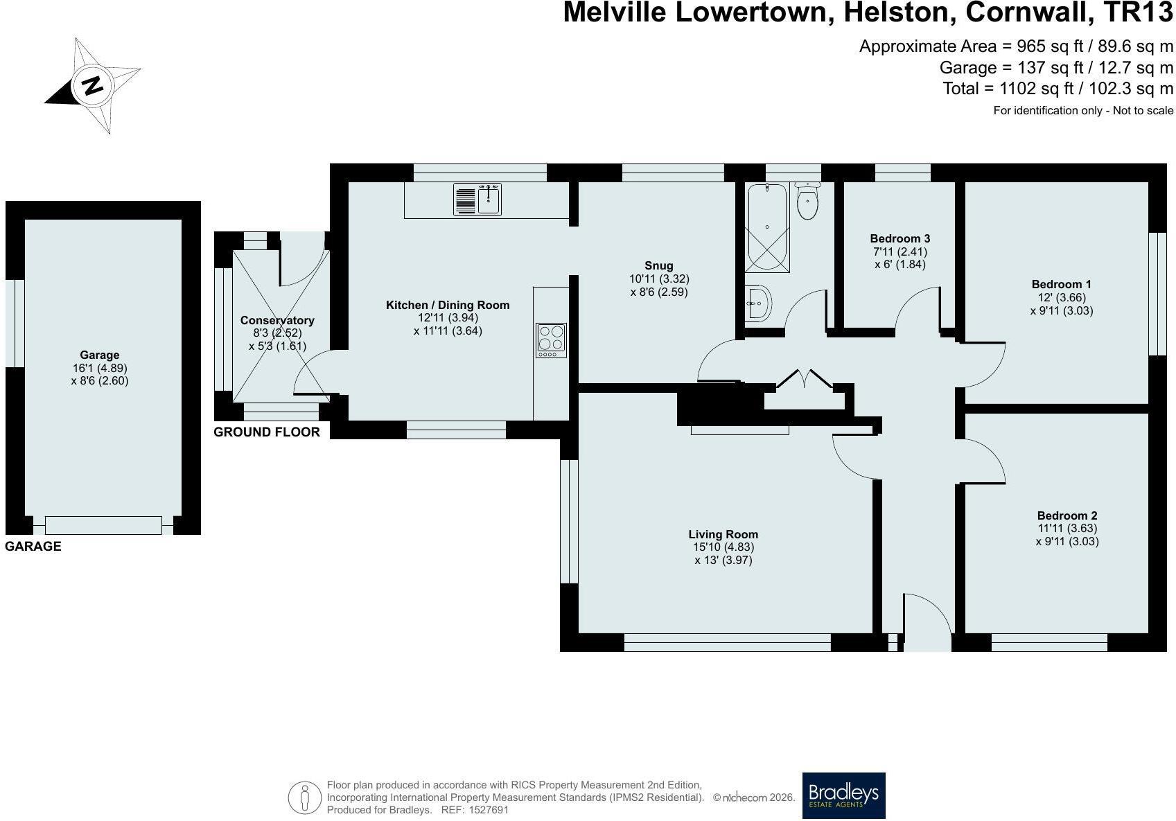 Lowertown, Helston, Cornwall, TR13 floorplan