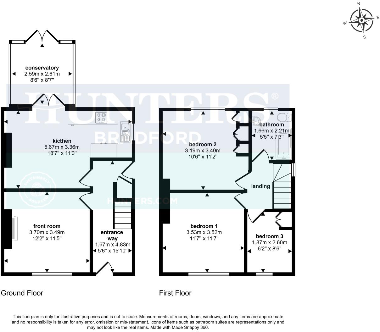 Pullan Avenue Bradford, West Yorkshire, BD2 3RL floorplan
