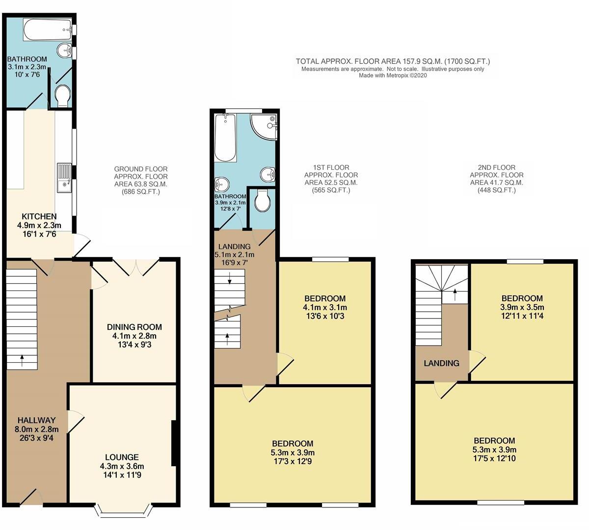 Barwick Street, Scarborough floorplan