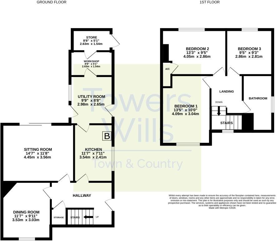 Melrose Road, Yeovil, Somerset, BA21 floorplan