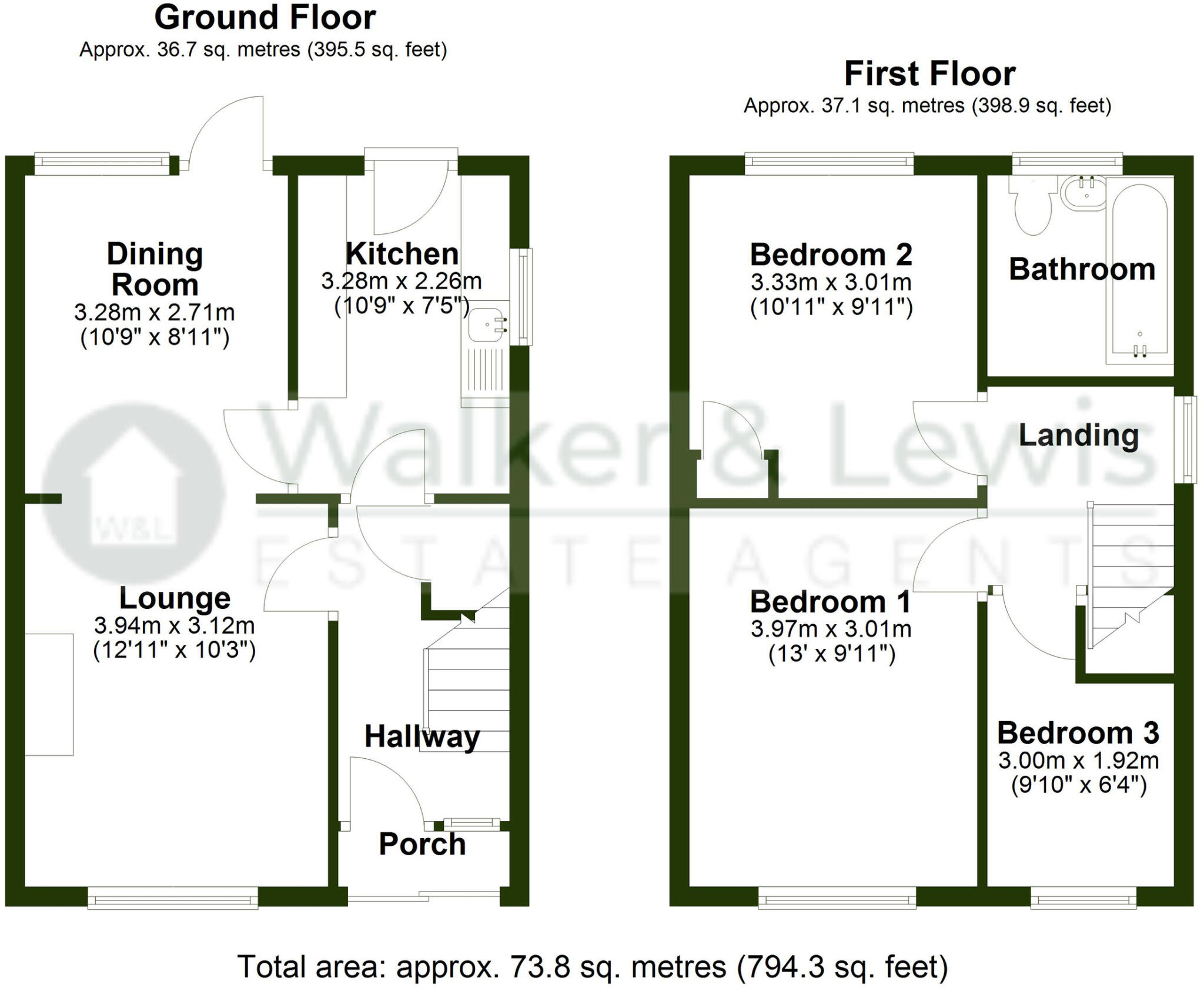 Carmarthen Drive, Tonteg, Pontypridd floorplan