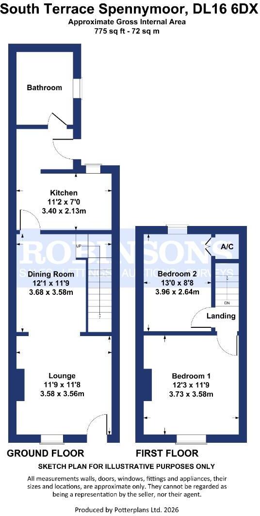 South Terrace, Spennymoor floorplan