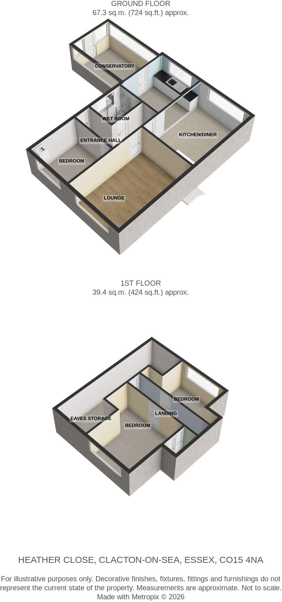 Heather Close, Clacton-on-Sea, Essex, CO15 4NA floorplan