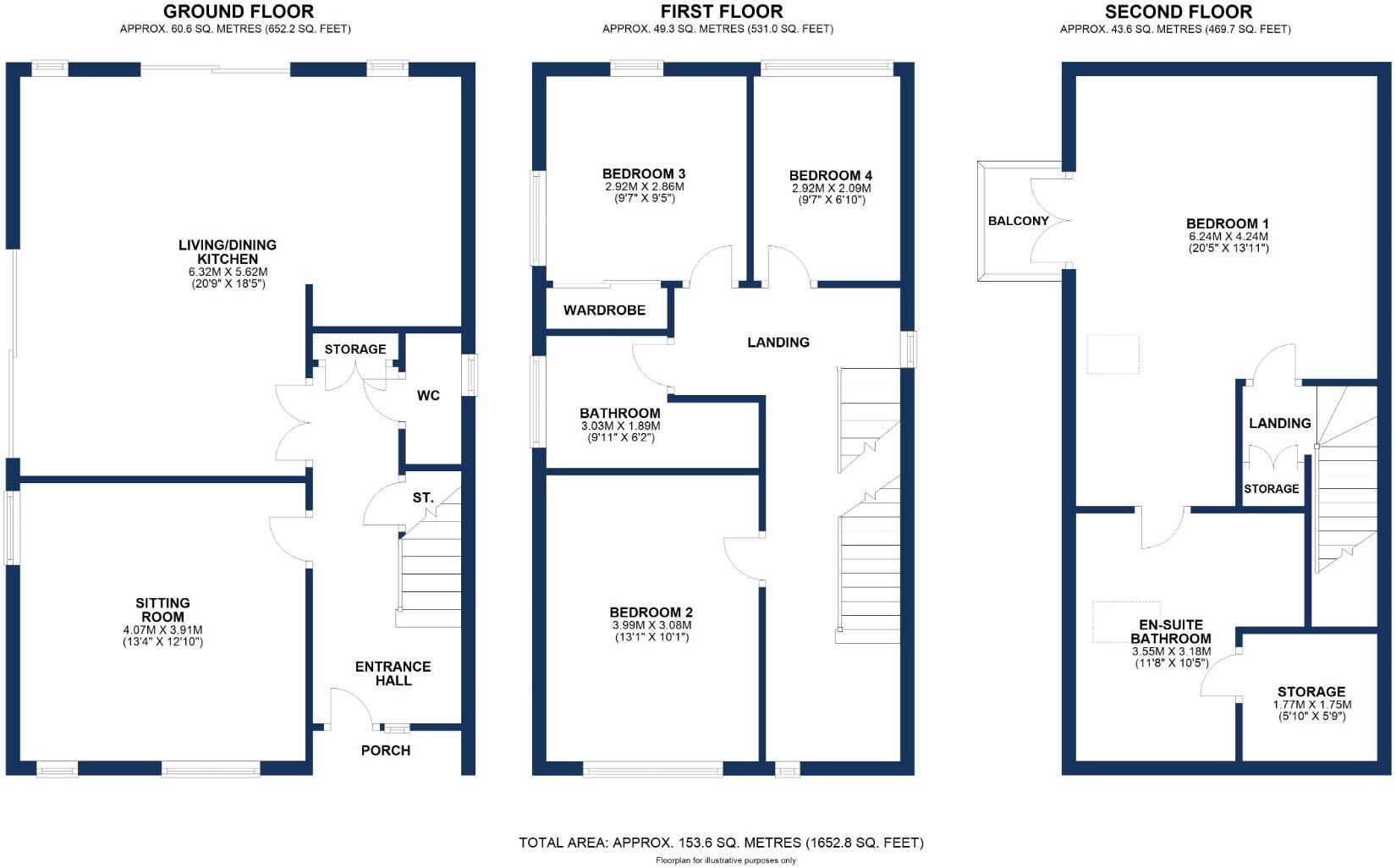Milton Drive, Timperley floorplan