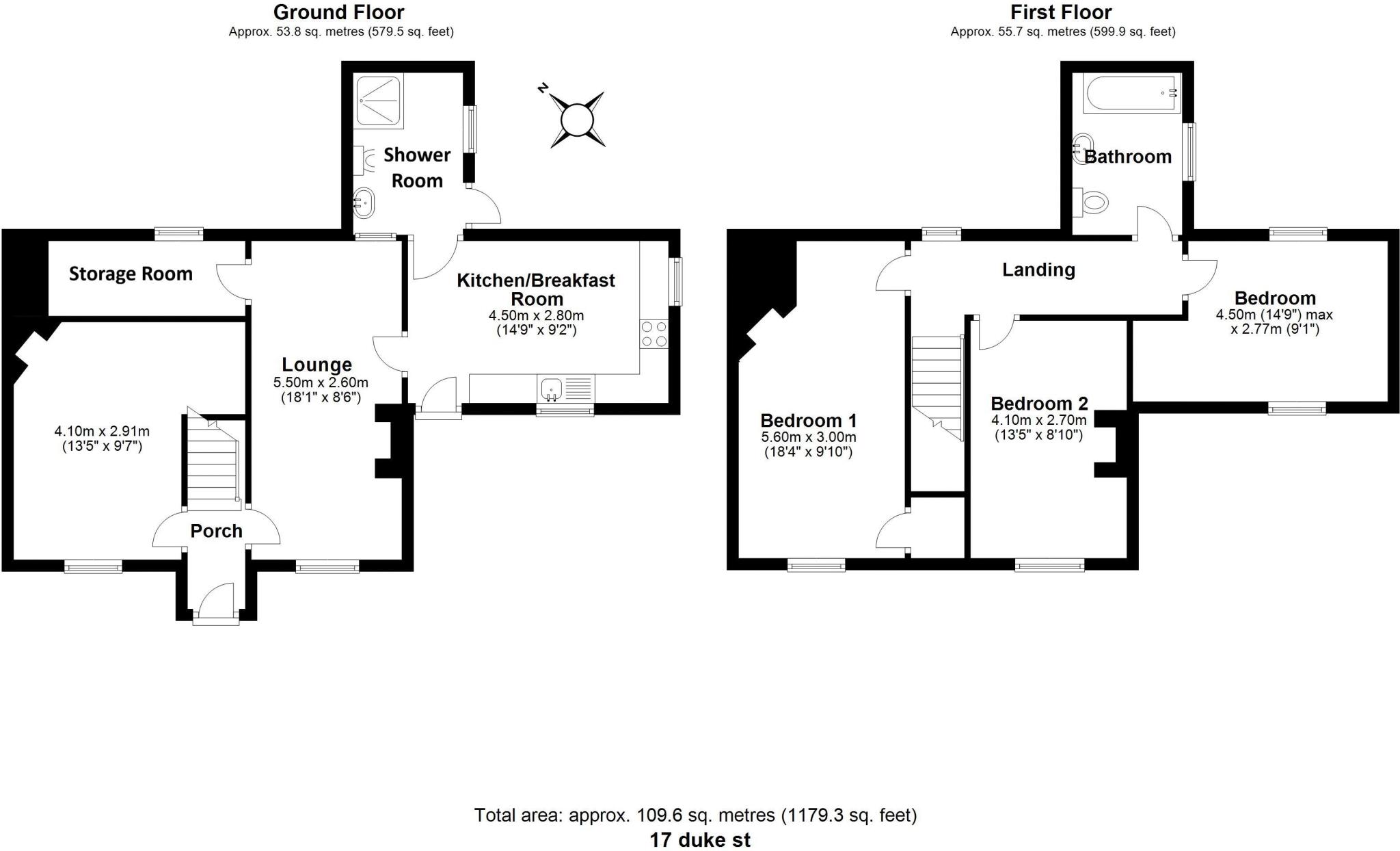 17 Duke Street, Broseley floorplan