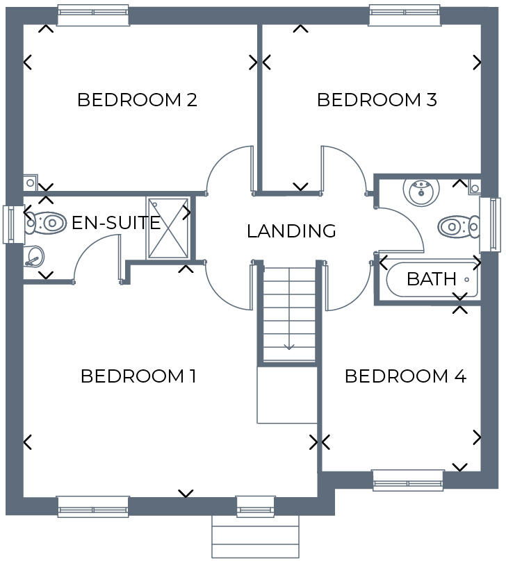 Auckland Way, Bishop Auckland DL14 8DN
 floorplan
