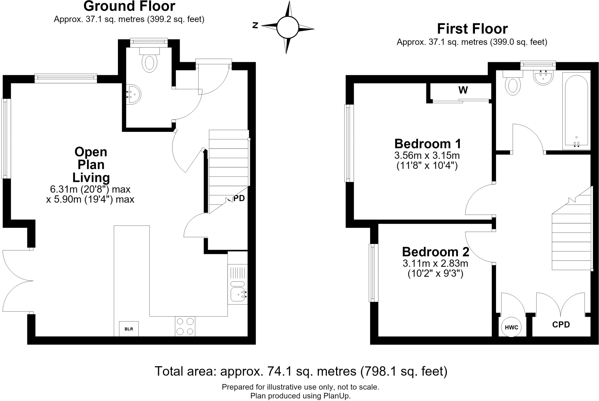 Limes Close, Redhill floorplan