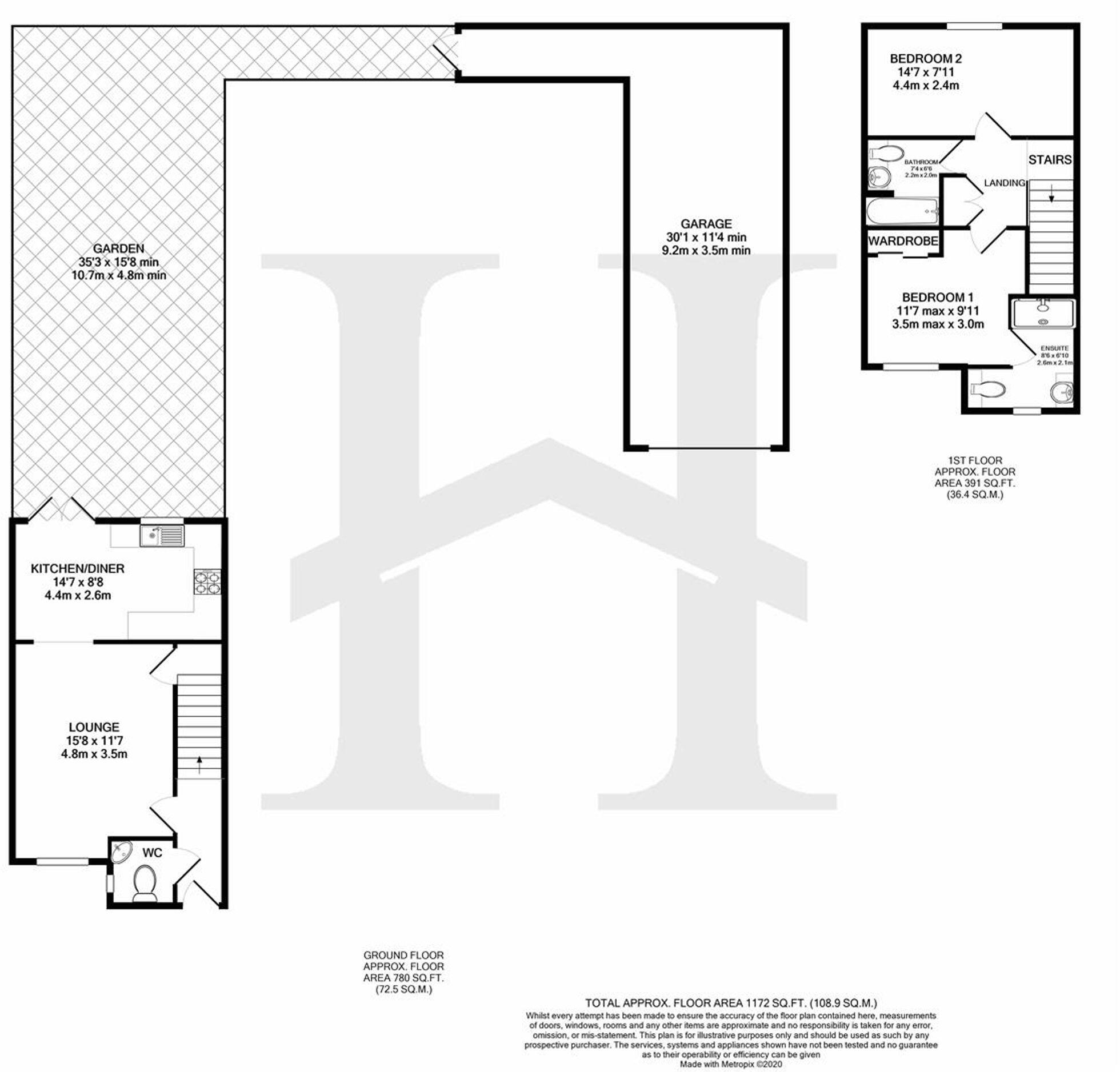 57, Randall Crescent, Cromer, NR27 floorplan