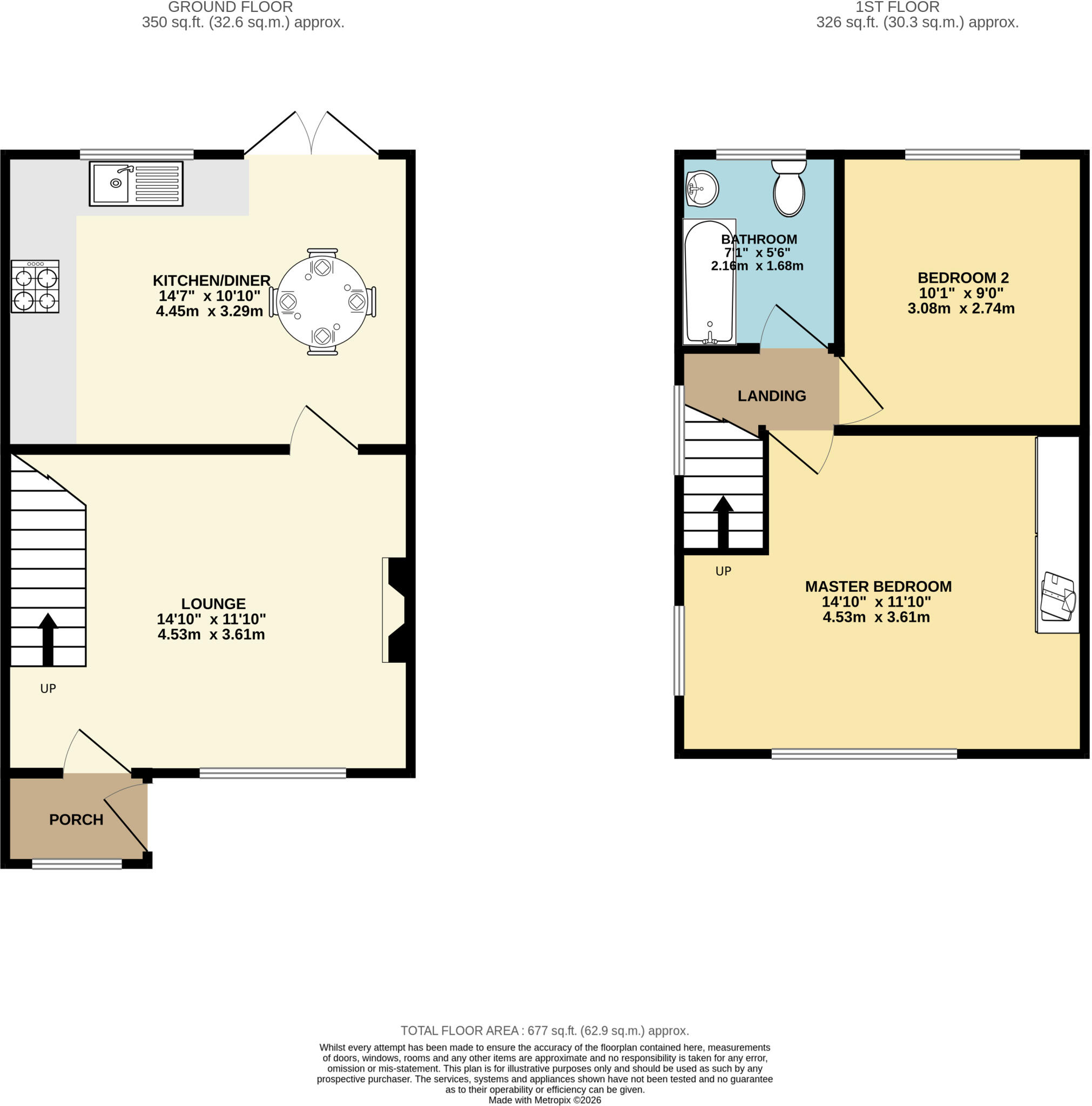 Rosewood Close, Luton, Bedfordshire, LU2 floorplan