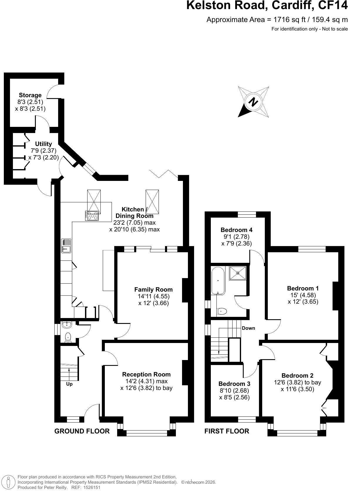 Kelston Road,Whitchurch,Cardiff,CF14 2AG floorplan