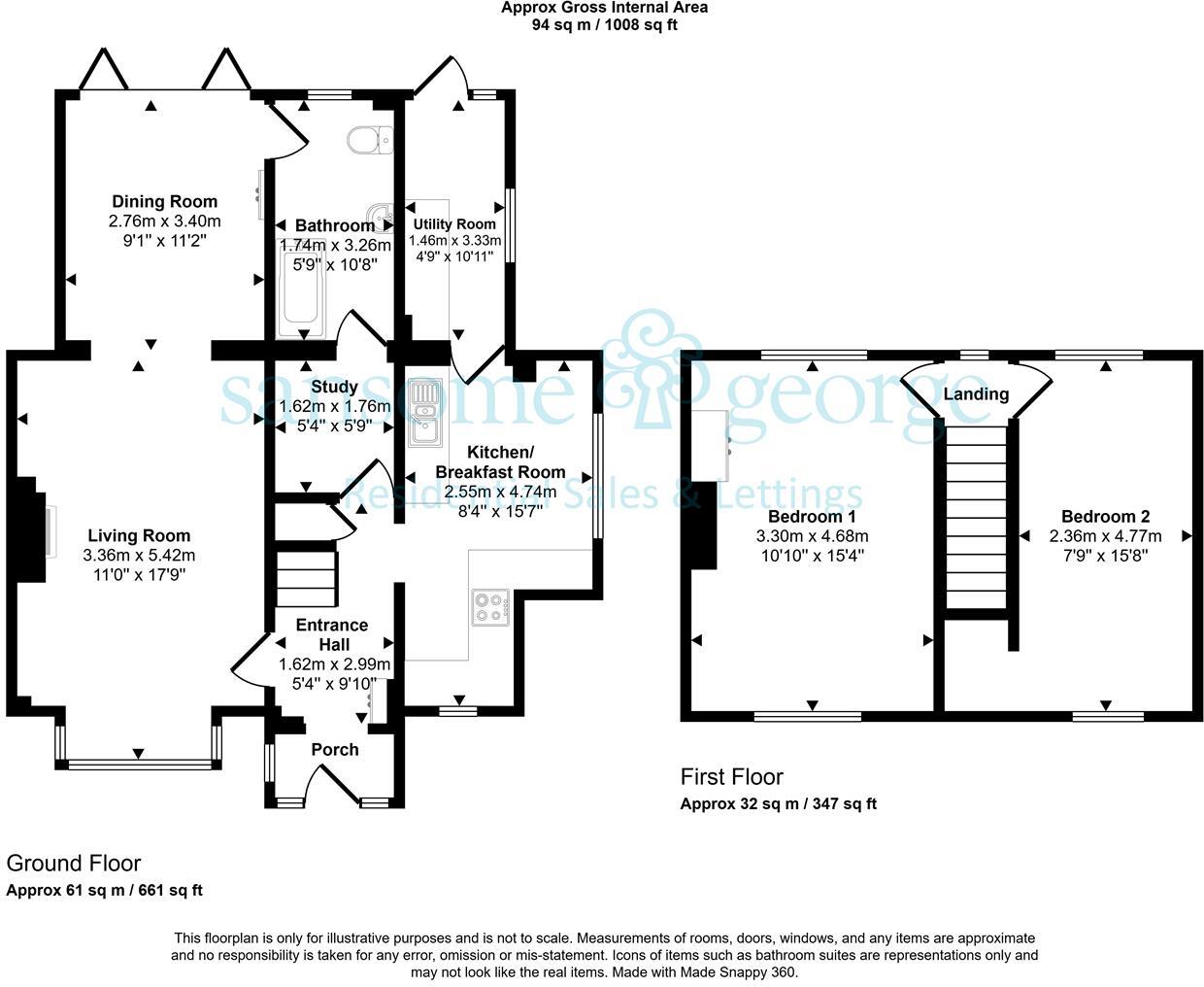 Donkin Hill, Caversham, Reading floorplan