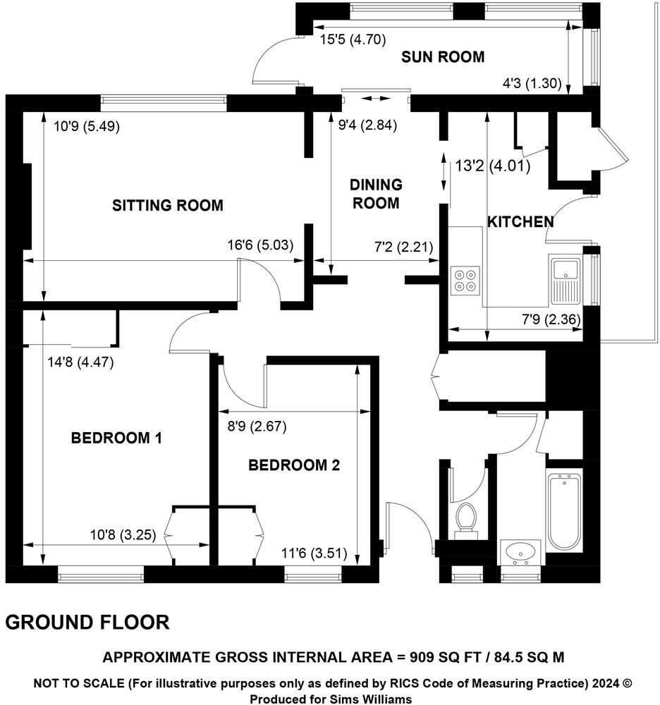 Harefield Gardens, Middleton on Sea floorplan