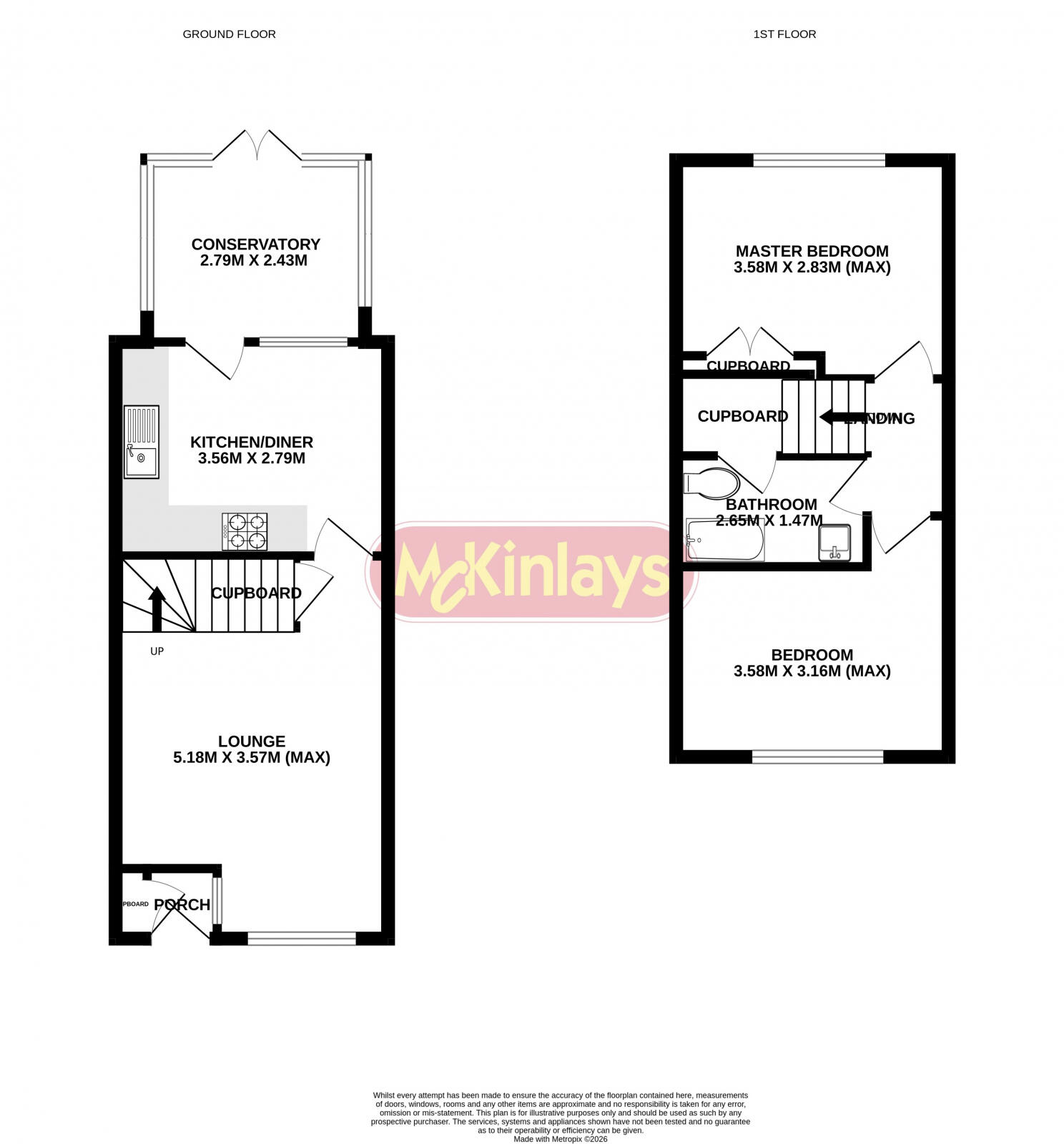 2 Bedroom house for sale, Bartlett Close, Taunton floorplan