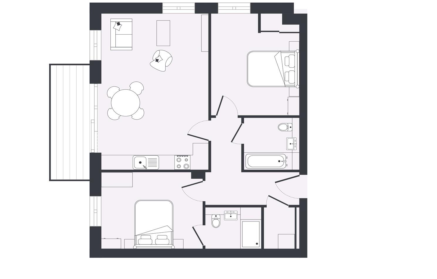2 bed, 6th floor, Shelby, Beam Park, Dagenham, RM9 floorplan